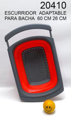 Imagen de ESCURRIDOR DE SILICONA ADAPTABLE HASTA 60 CM DE LARGO X 26CM ANCHO 3.24